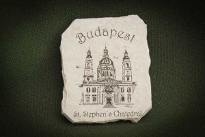 Budapest,-Bazilika---kő-hűtőmágnes
